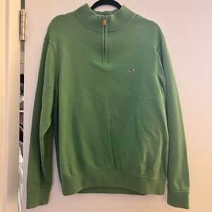 Vineyard Vines Green Zip-Up Sweater